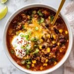 My Favorite Green Chile Taco Soup Recipe
