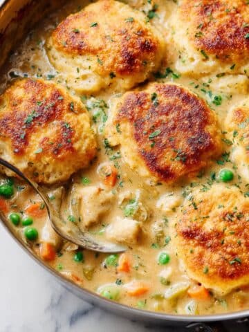 Chicken Stew with Biscuit Topping Recipe