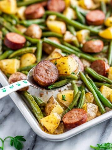 Smoked Sausage and Potatoes Sheet Pan Dinner Recipe