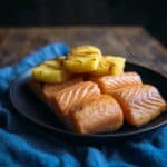 Glazed Salmon with Caramelized Pineapples Recipe