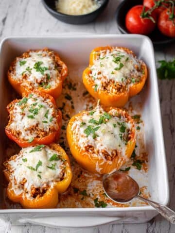 Chicken Parm Stuffed Peppers Recipe