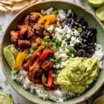Sheet Pan Poblano Chicken Fajita Bowls Recipe