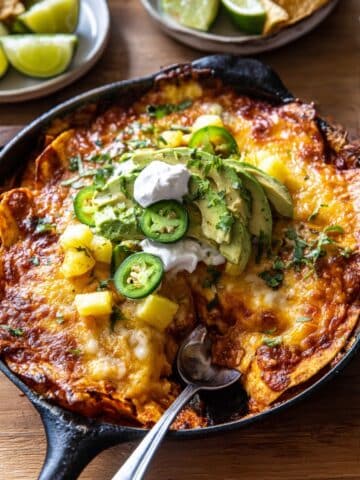 Easy Skillet Chicken Tinga Enchiladas Recipe