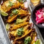 Chicken Tacos with Roasted Jalapeño Sesame Verde Recipe