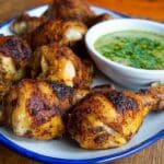 Peruvian-Style Roast Chicken with Green Cilantro Sauce Recipe