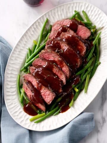 Beef Tenderloin with Red Wine Sauce Recipe