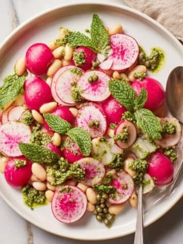 Radish Salad with Radish Top Pesto Recipe