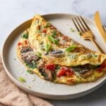 Spinach Mushroom Omelet Recipe