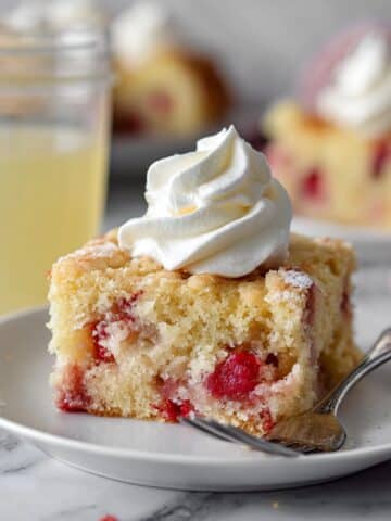 Rhubarb Cake with Vanilla Butter Sauce Recipe