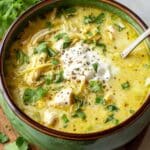 Creamy Green Chicken Enchilada Soup Recipe