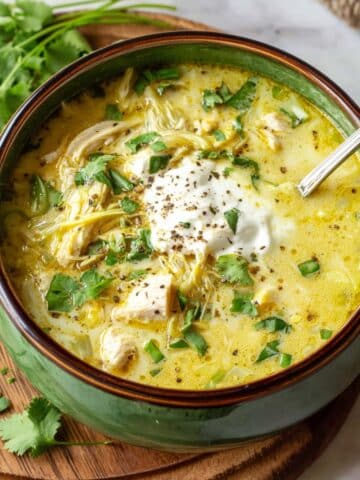 Creamy Green Chicken Enchilada Soup Recipe