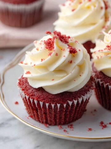 Red Velvet Cupcakes with Cream Cheese Frosting Recipe