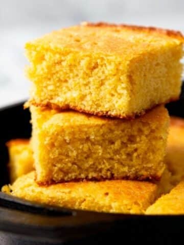 Ridiculously-Good Skillet Honey Butter Cornbread Recipe
