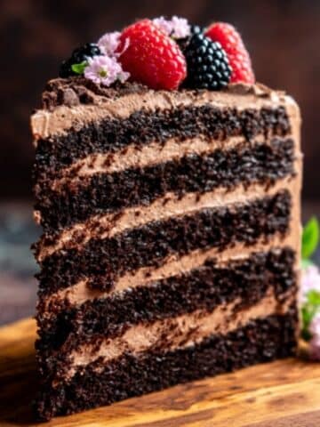 Dark Chocolate Mousse Cake Recipe