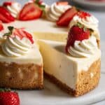 No Bake Cheesecake with Strawberry Topping Recipe