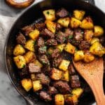 Garlic Butter Steak Bites and Potatoes Recipe
