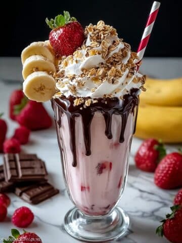 Ultimate Banana Split Milkshakes Recipe