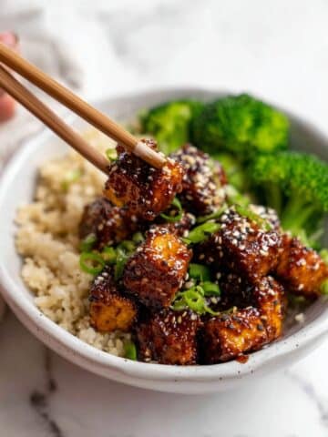 Vegan Sticky Sesame Chickpeas Recipe