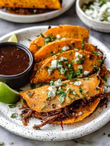 Authentic Beef Birria Tacos with Cilantro, Onion, and Rich Broth Recipe