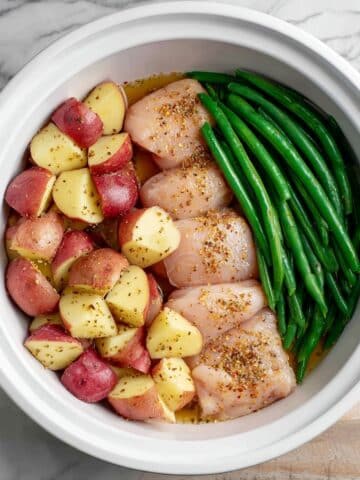 Crock Pot Chicken and Potatoes with Green Beans Recipe