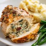 Stuffed Chicken Breast with Spinach, Sun-Dried Tomatoes, and Mozzarella Recipe