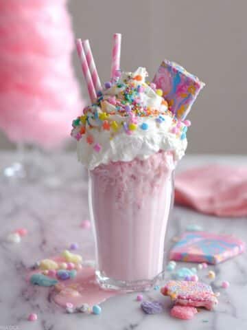 Unicorn Bark Milkshake Recipe