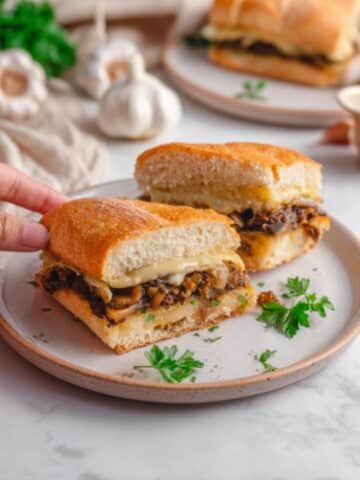 Mushroom French Dip Sandwich Recipe
