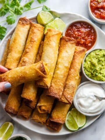 Crispy Baked Chicken Taquitos Recipe