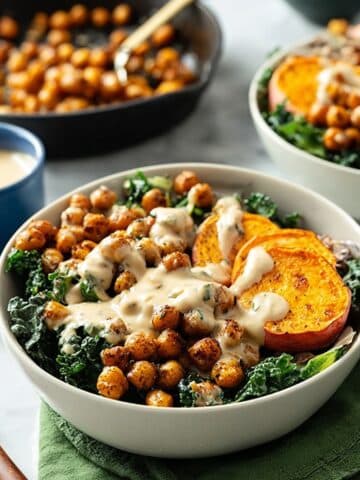 Sweet Potato Chickpea Buddha Bowl Recipe