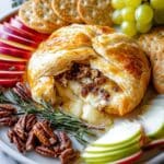 Baked Brie with Candied Pecans and Maple Syrup Recipe