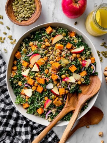 Sweet Potato Kale Salad with Maple Dijon Dressing Recipe