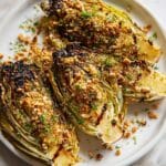 Chilli Garlic Butter Roasted Cabbage Wedges Recipe