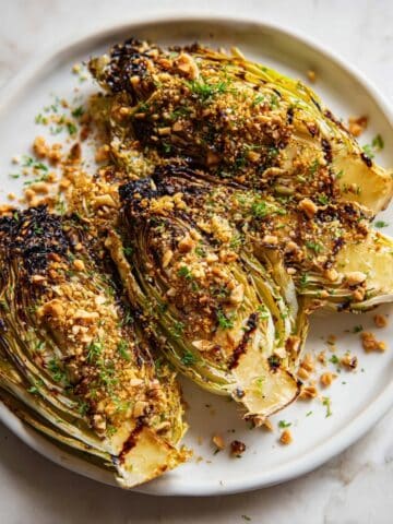 Chilli Garlic Butter Roasted Cabbage Wedges Recipe