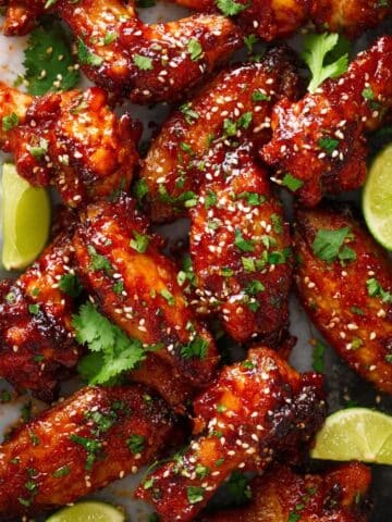 Sweet and Spicy Sriracha Baked Chicken Wings Recipe