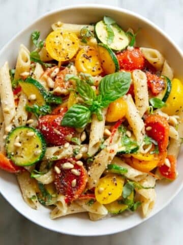 Pasta Primavera with Sun-Dried and Cherry Tomatoes Recipe
