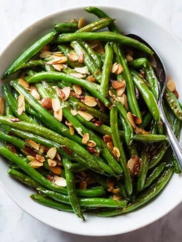 Roasted Green Beans with Sliced Almonds Recipe