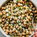 Chimichurri Chickpea Salad with Feta Recipe