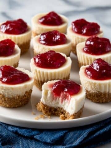 Mini Cheesecakes with Cherry Pie Filling Recipe