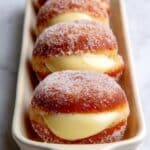 Bomboloni Italian Doughnuts with Pastry Cream Filling Recipe
