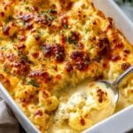 Cauliflower Cheese with Roasted Cauliflower and Melty Cheddar Gruyère Sauce Recipe