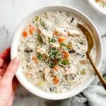 Slow Cooker Creamy Chicken and Wild Rice Soup Recipe