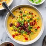 Creamy Corn Chowder with Crispy Beef and Fresh Thyme Recipe