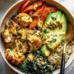 Roasted Veggie Glow Bowls with Tahini Dressing Recipe