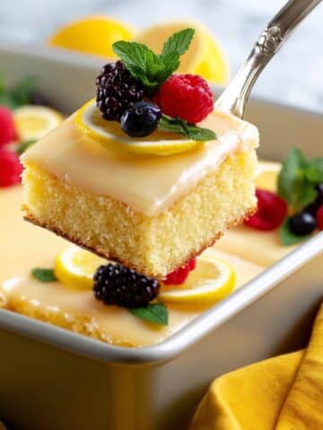 The Lemoniest Lemon Sheet Cake Recipe