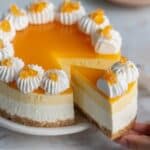 No Bake Mango Ice Cream Cheesecake Recipe