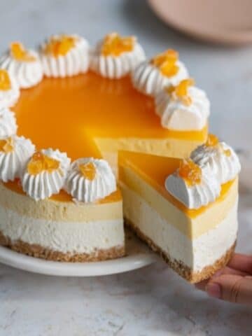 No Bake Mango Ice Cream Cheesecake Recipe