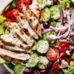 Greek Grilled Chicken with Fresh Salad Recipe
