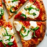 Margherita Pizza with Fresh Tomatoes, Mozzarella, and Basil Recipe
