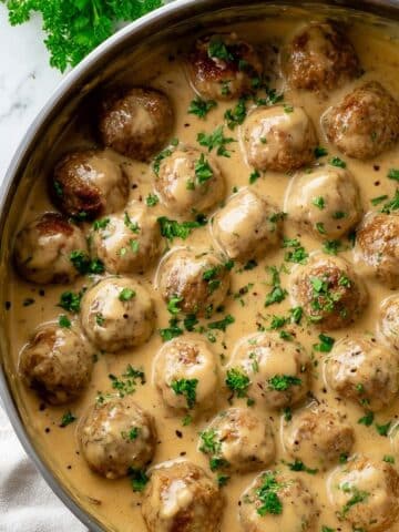 Swedish Meatballs in Creamy Sauce Recipe