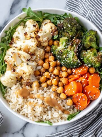 Roasted Veggie Rice Bowls Recipe